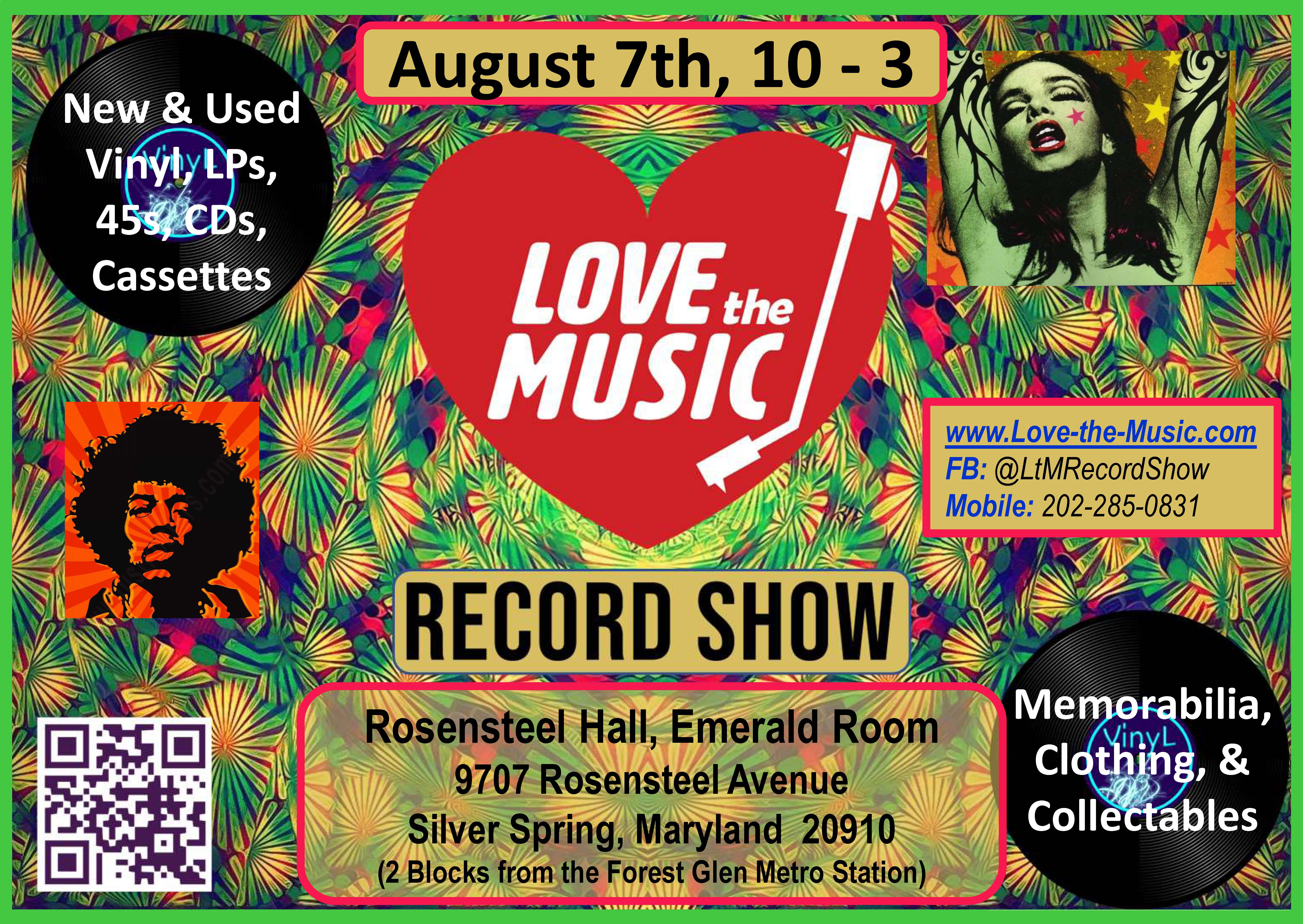 LtM Record Show 8/7 - Rosensteel Hall Silver Spring